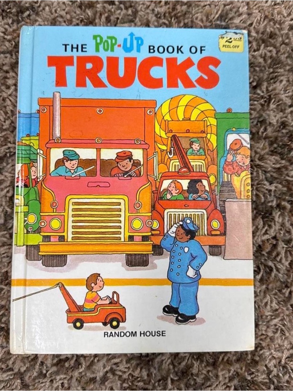 Vintage The Pop- Up Book of Trucks - Random House - Interactive Book